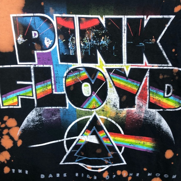 Pink Floyd graphic tee distressed tie-dyed - Picture 4 of 6